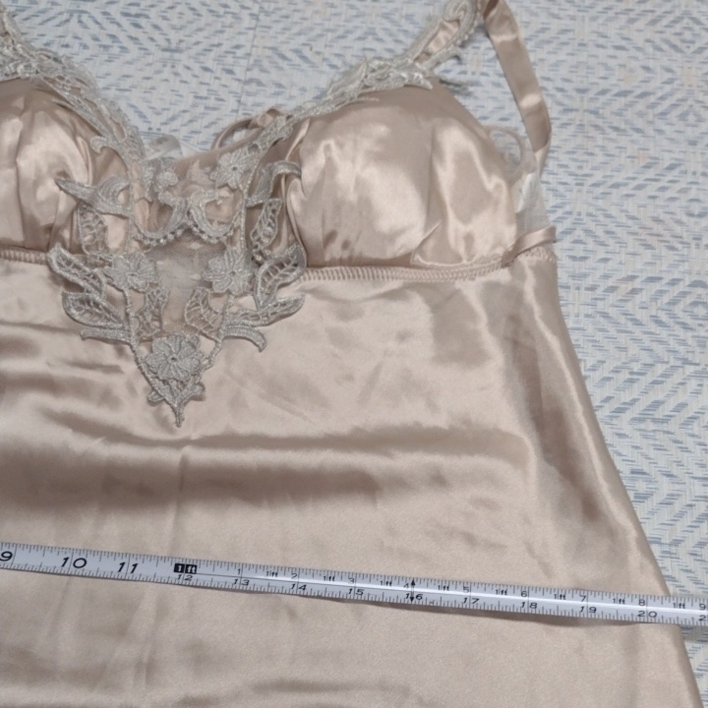Elegant Satin Chemise in Cream , Babydoll, Sexy,Feminine. - Picture 12 of 13